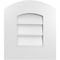Ekena Millwork Arch Top Surface Mount PVC Gable Vent: Functional, w/ 3-1/2"W x 1"P Standard Frame, 14"W x 16"H GVPAR14X1601SF - alternate 1